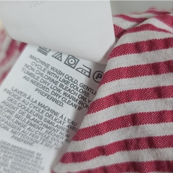 J. Crew Slim Striped Button Down Long Sleeve Shirt L - Picture 8 of 8